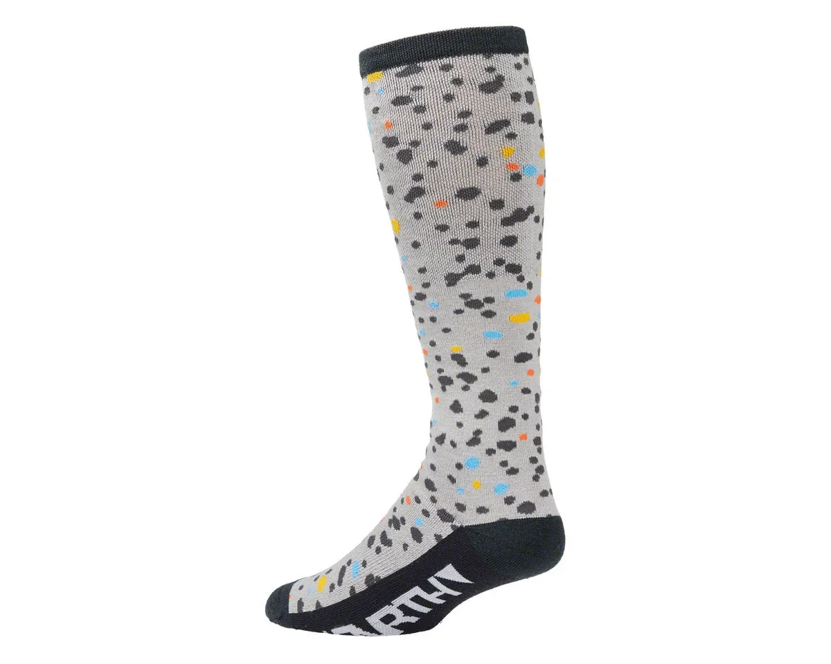 45NRTH Speck Heavyweight Knee High Wool Sock (Grey/Dark Blue) (S)